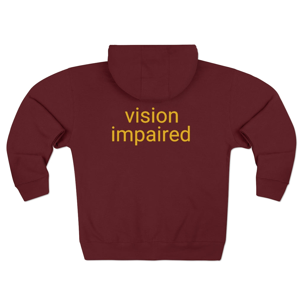 Unisex Premium Full Zip Hoodie - vision impaired