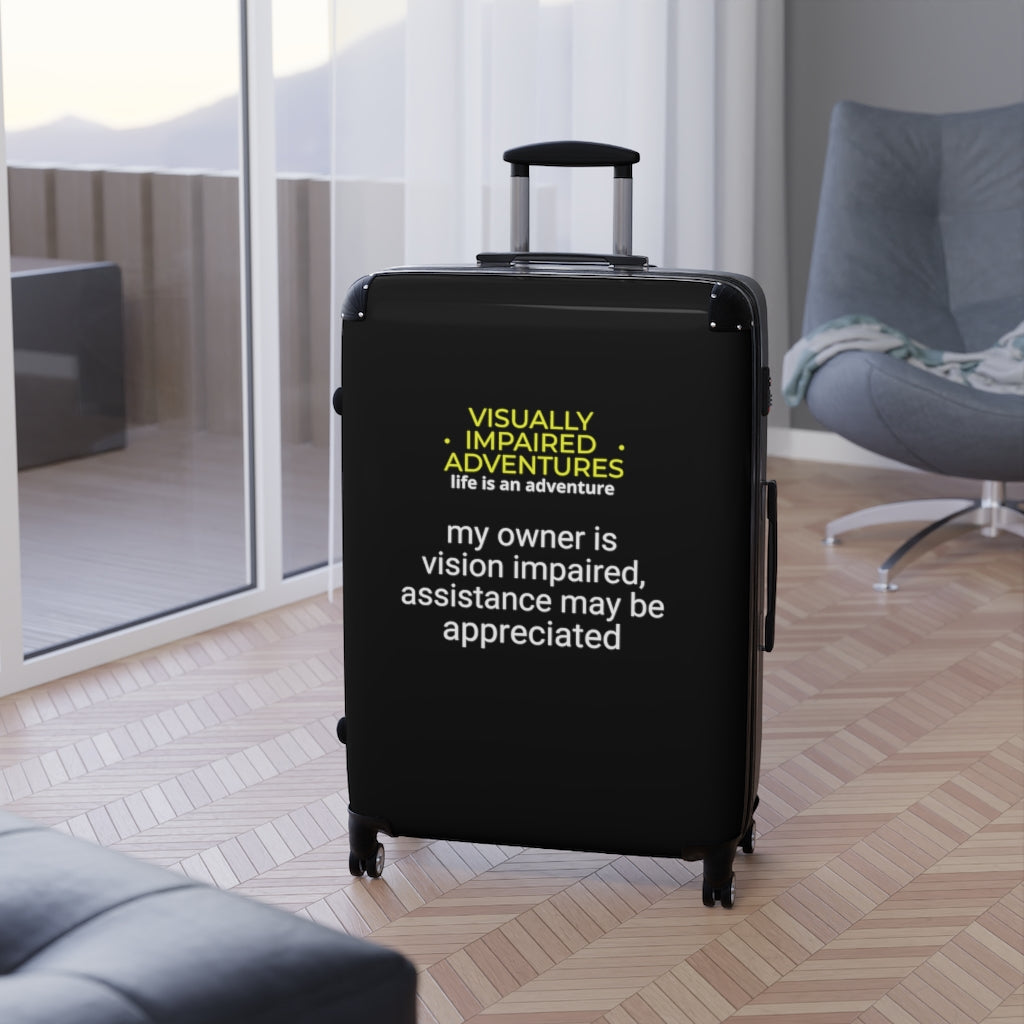 Suitcases  - vision impaired