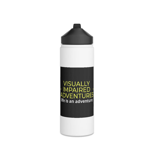 Stainless Steel Water Bottle, Standard Lid - visually impaired adventures