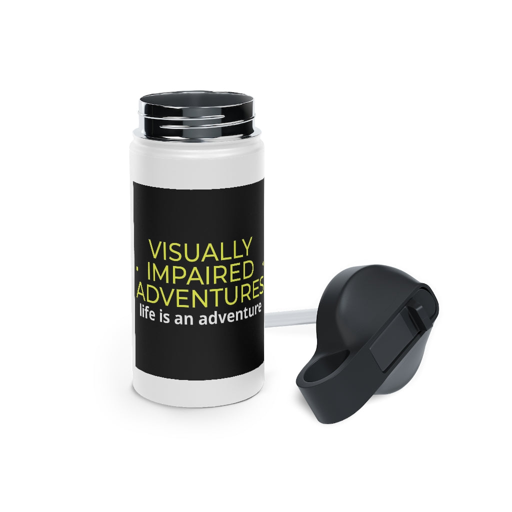 Stainless Steel Water Bottle, Standard Lid - visually impaired adventures