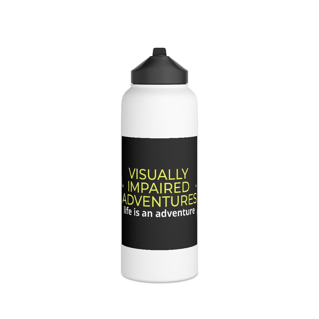 Stainless Steel Water Bottle, Standard Lid - visually impaired adventures