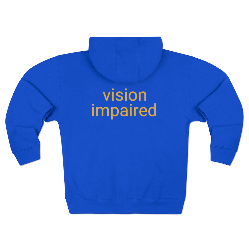 Unisex Premium Full Zip Hoodie - vision impaired