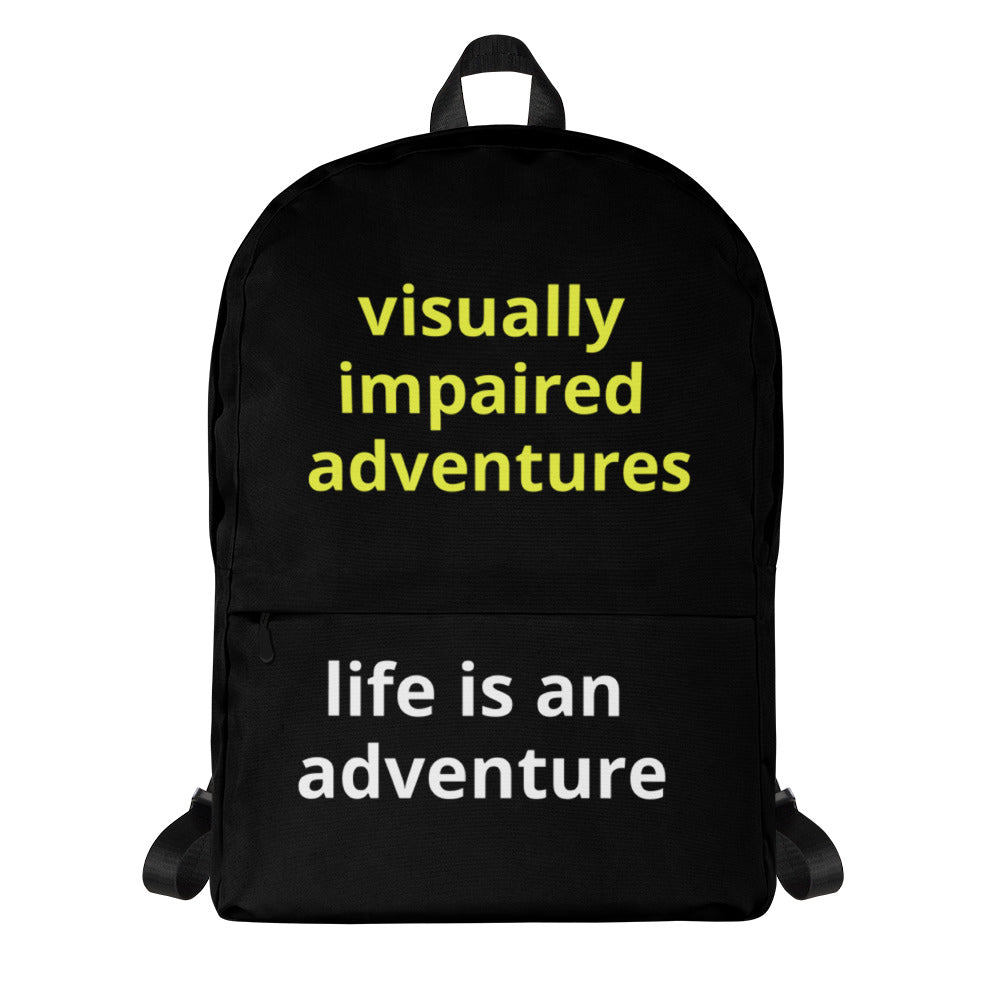 Backpack - visually impaired adventures(black)