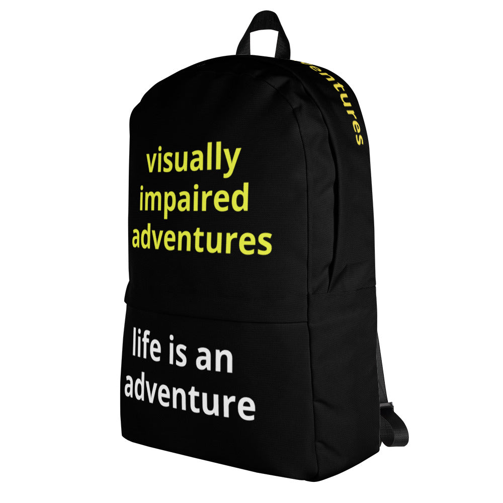 Backpack - visually impaired adventures(black)