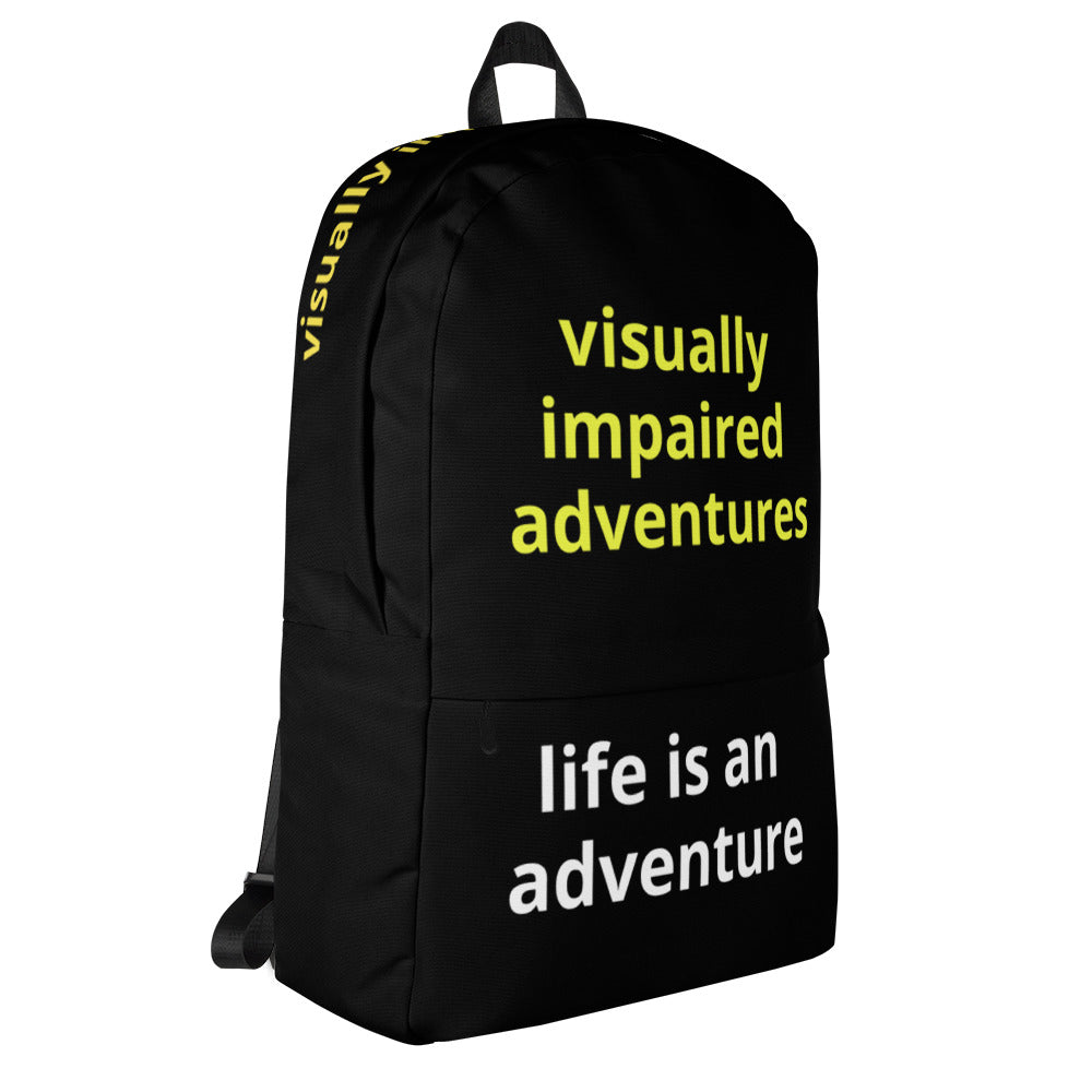 Backpack - visually impaired adventures(black)