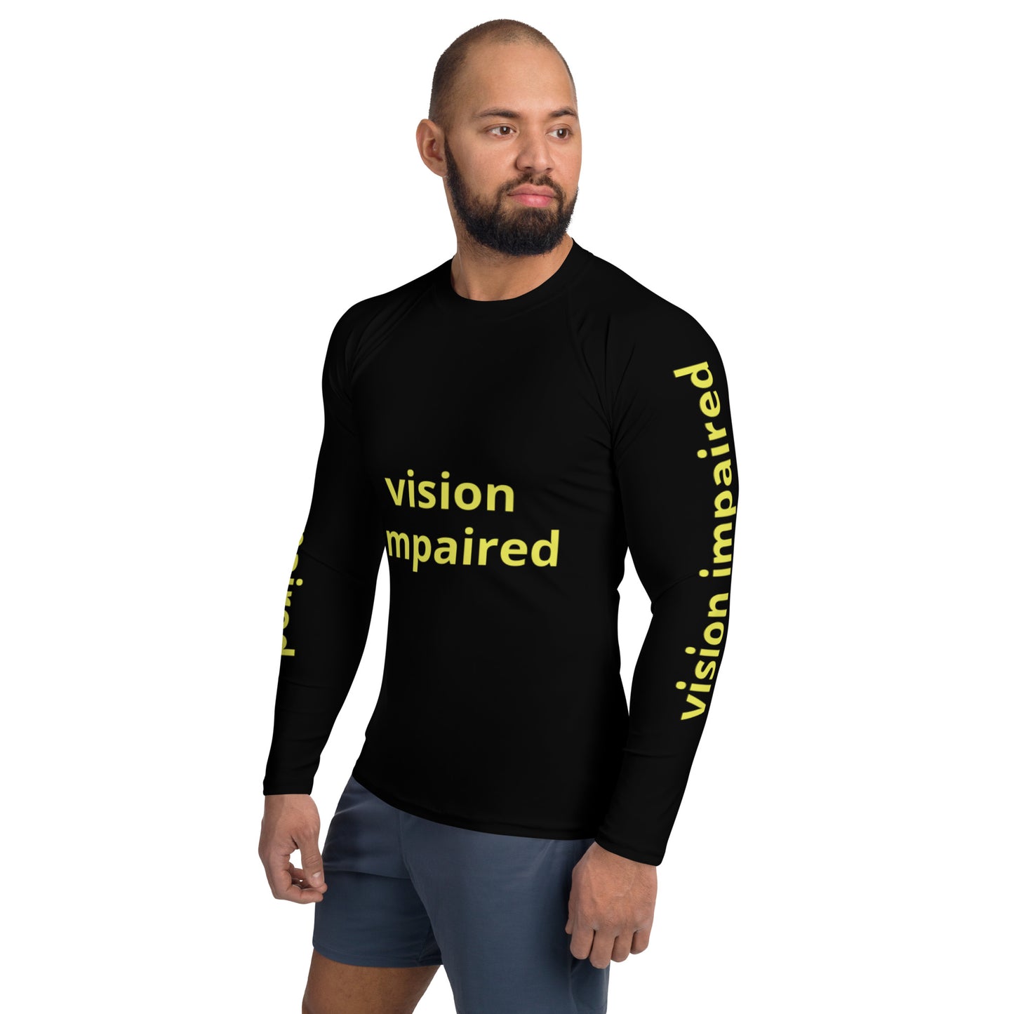 Men's Rash Guard - vision impaired