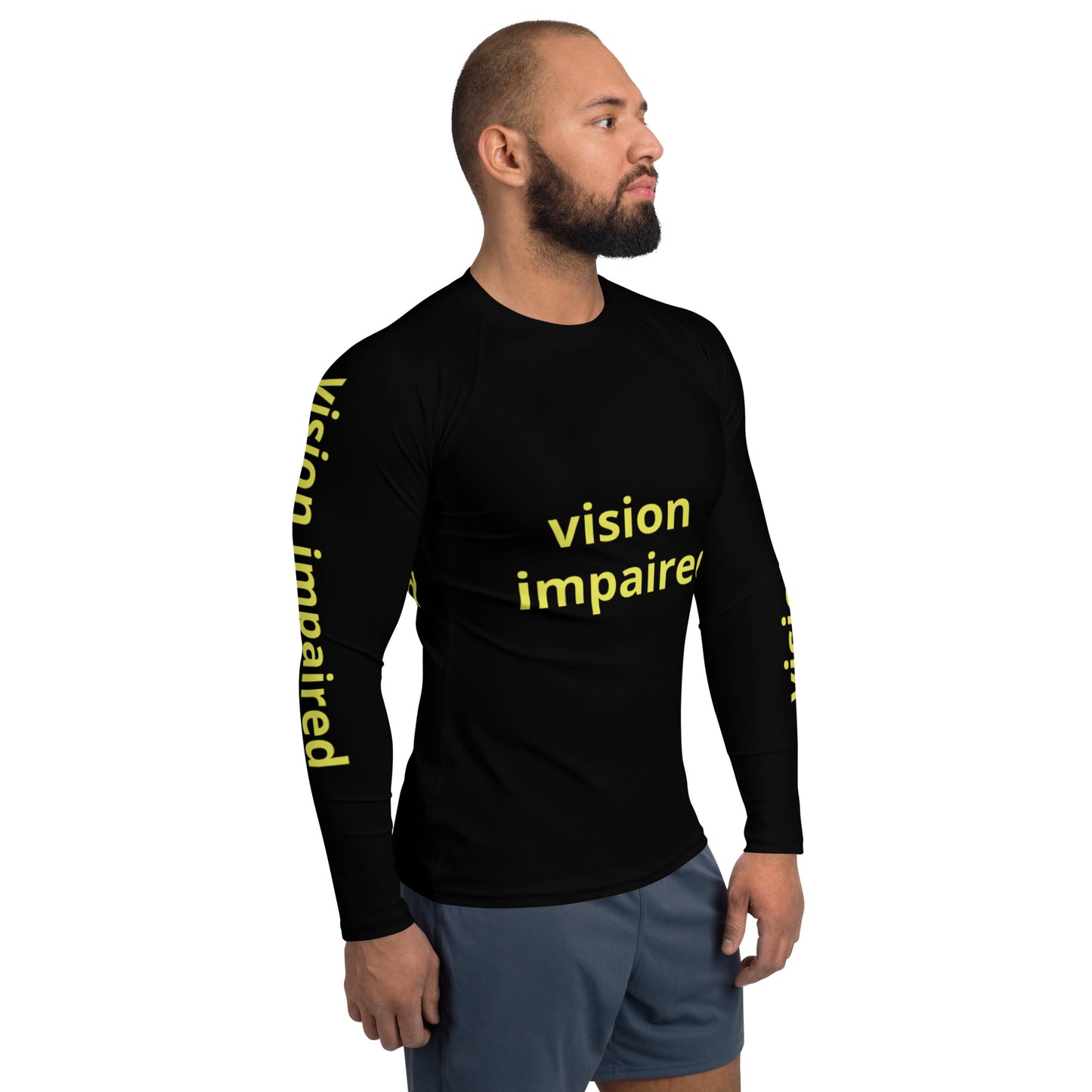 Men's Rash Guard - vision impaired