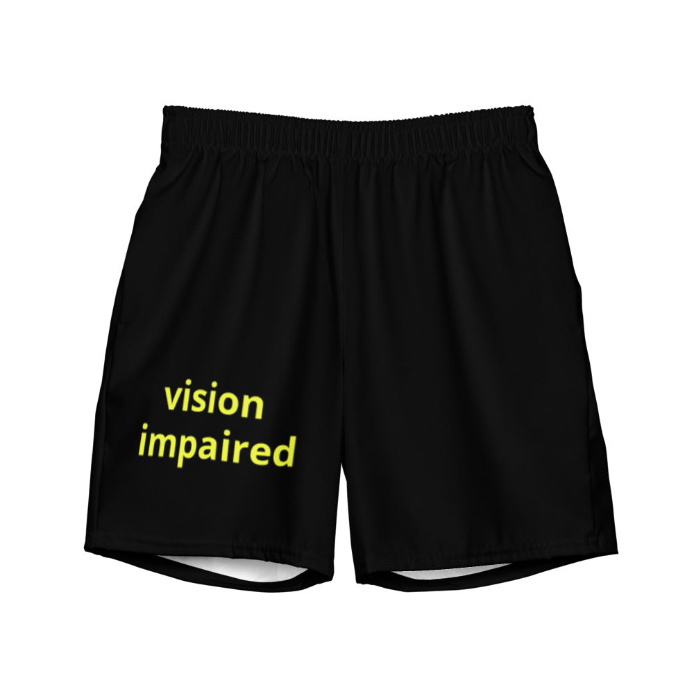 Men's swim trunks - vision impaired