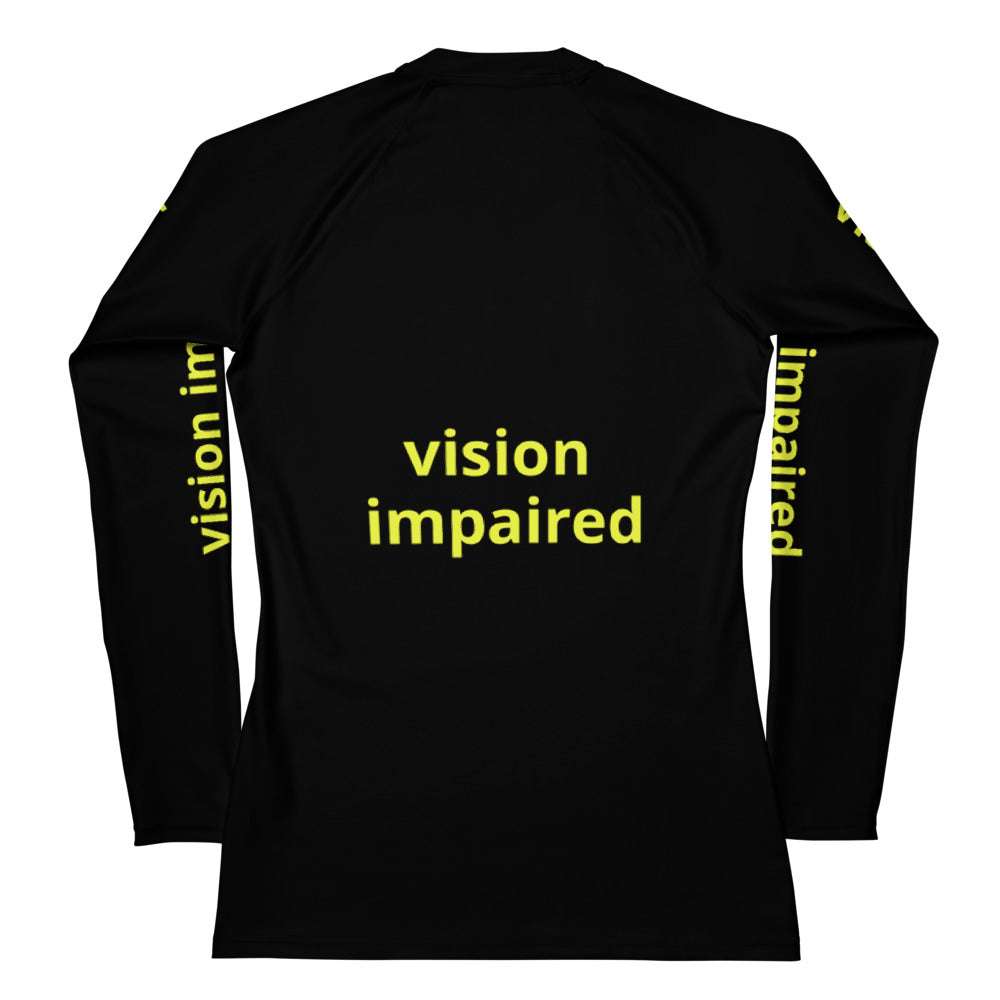 Women's Rash Guard - vision impaired