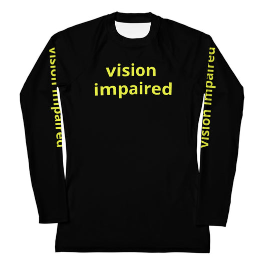 Women's Rash Guard - vision impaired