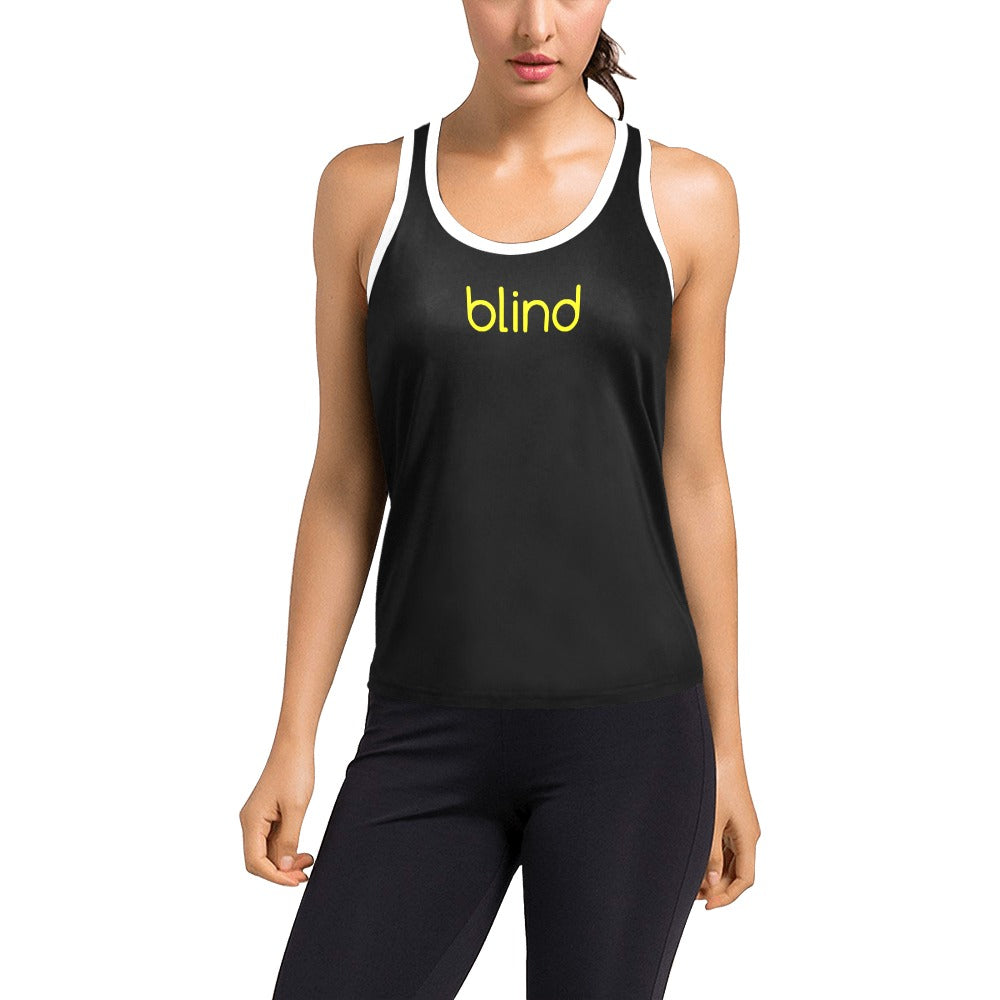 Women's Racerback Tank Top - blind