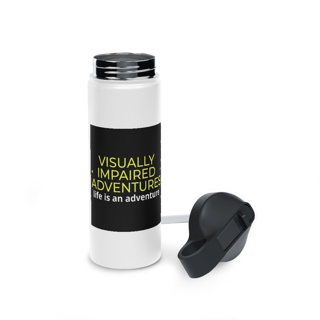 Stainless Steel Water Bottle, Standard Lid - visually impaired adventures