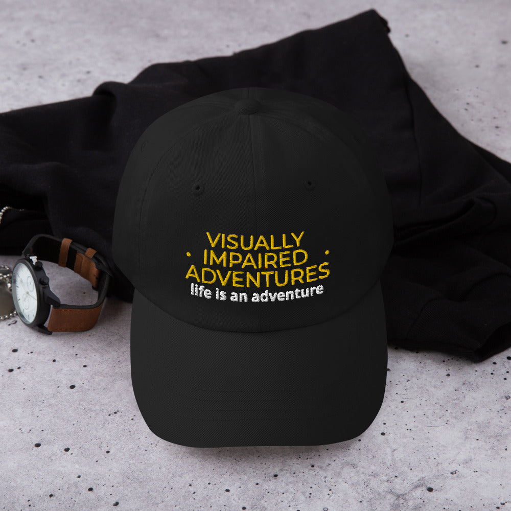 visually impaired adventures rounded cap