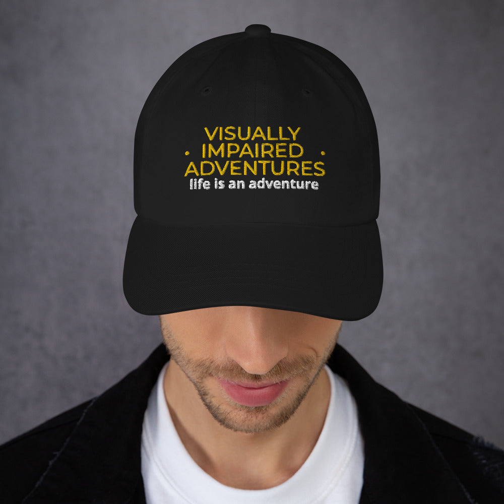 visually impaired adventures rounded cap