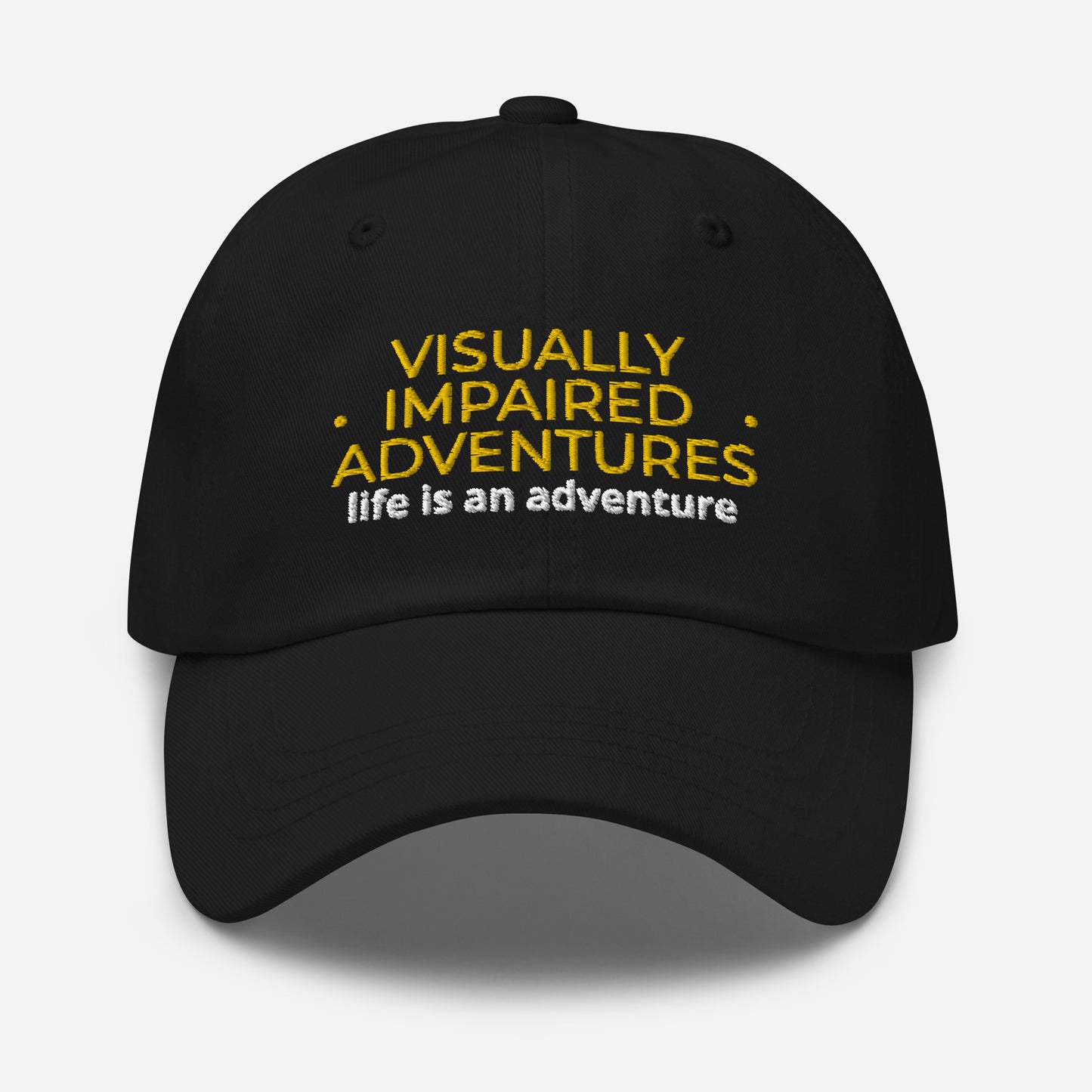 visually impaired adventures rounded cap