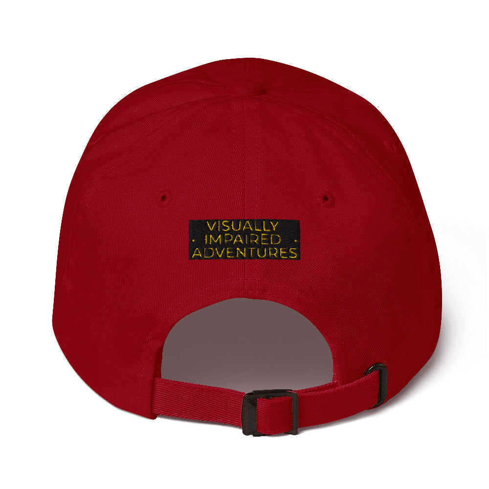 visually impaired adventures rounded cap