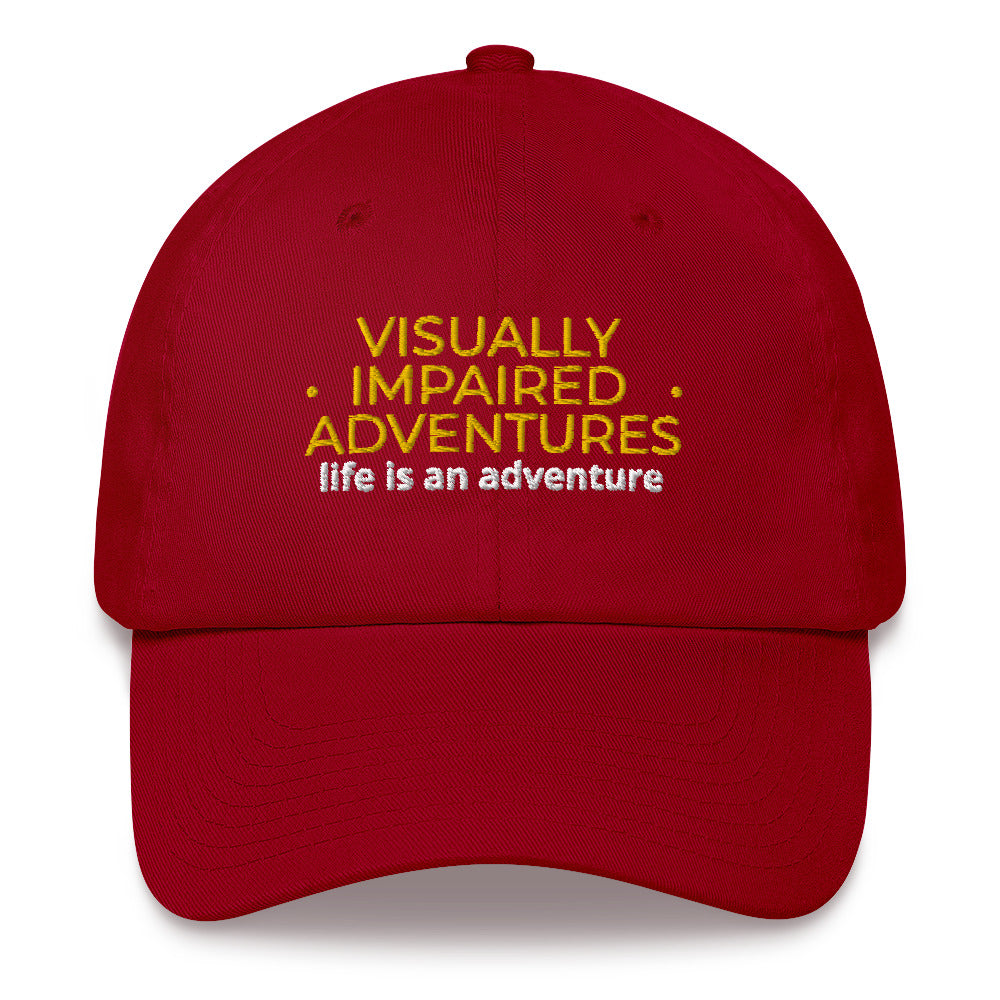 visually impaired adventures rounded cap