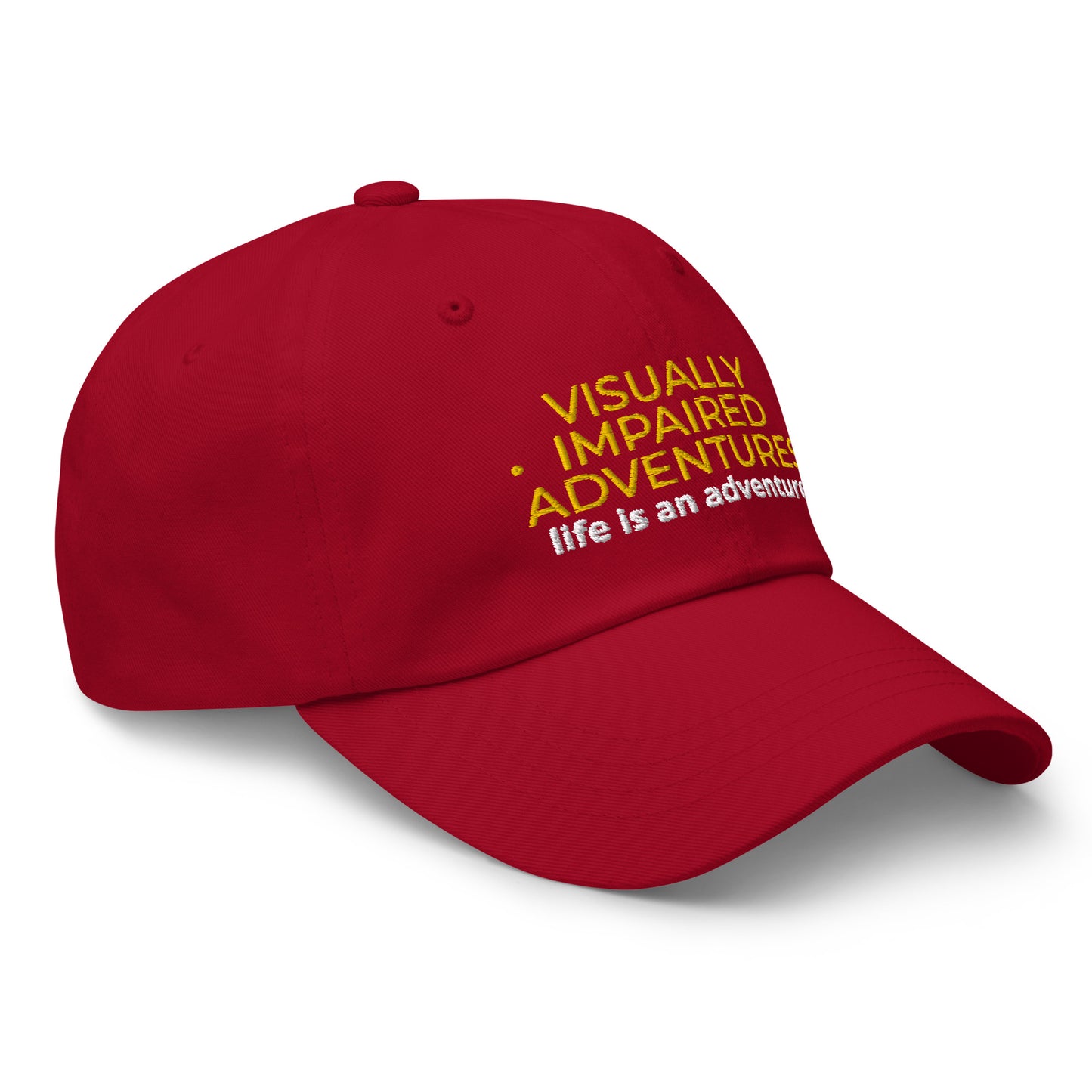 visually impaired adventures rounded cap