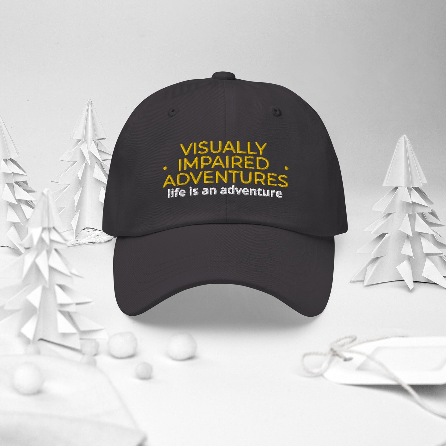 visually impaired adventures rounded cap