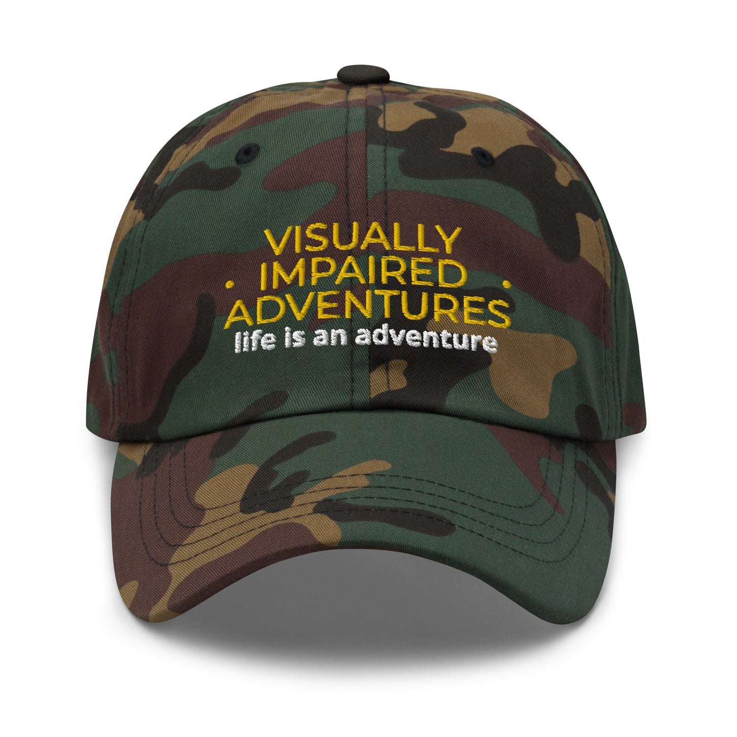 visually impaired adventures rounded cap