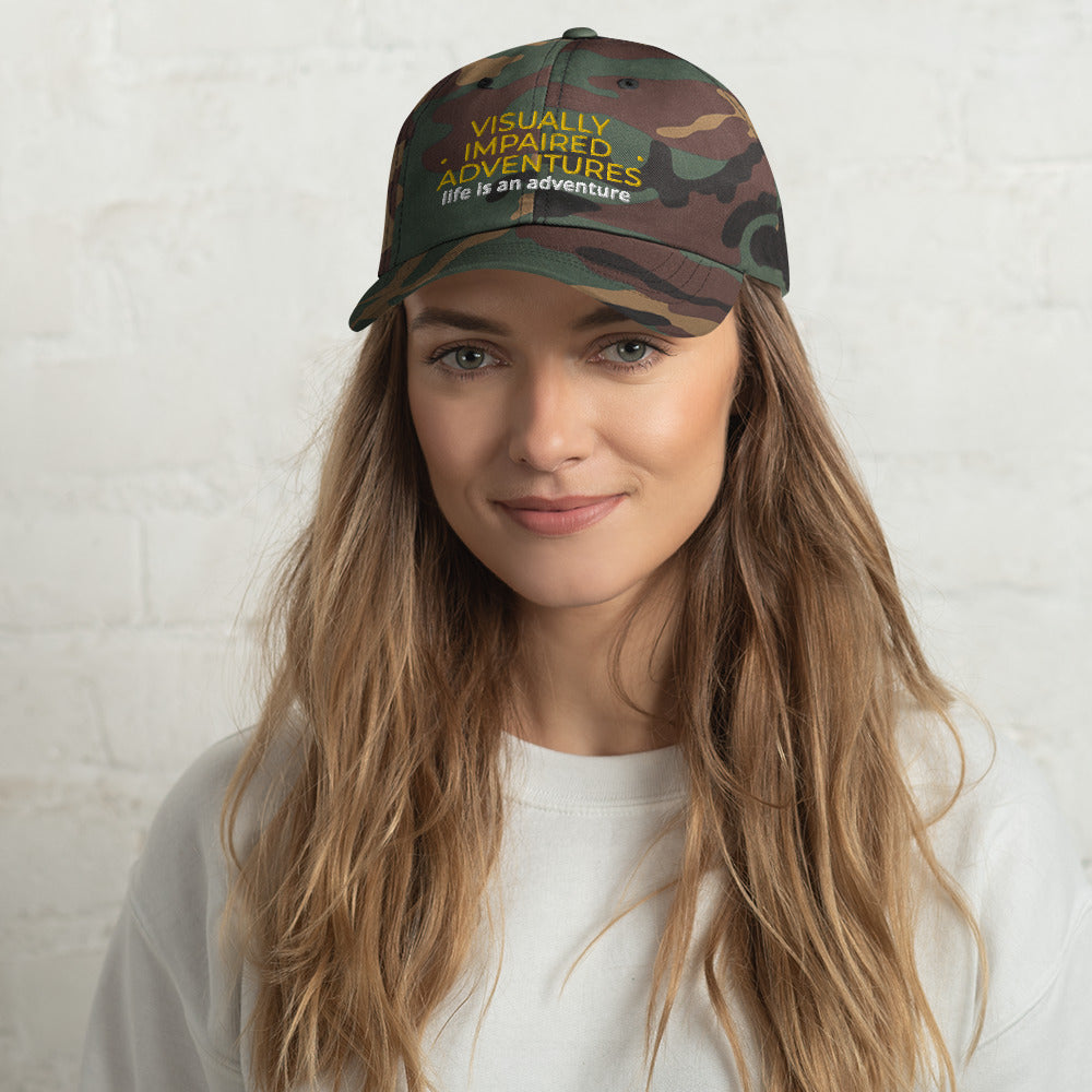 visually impaired adventures rounded cap