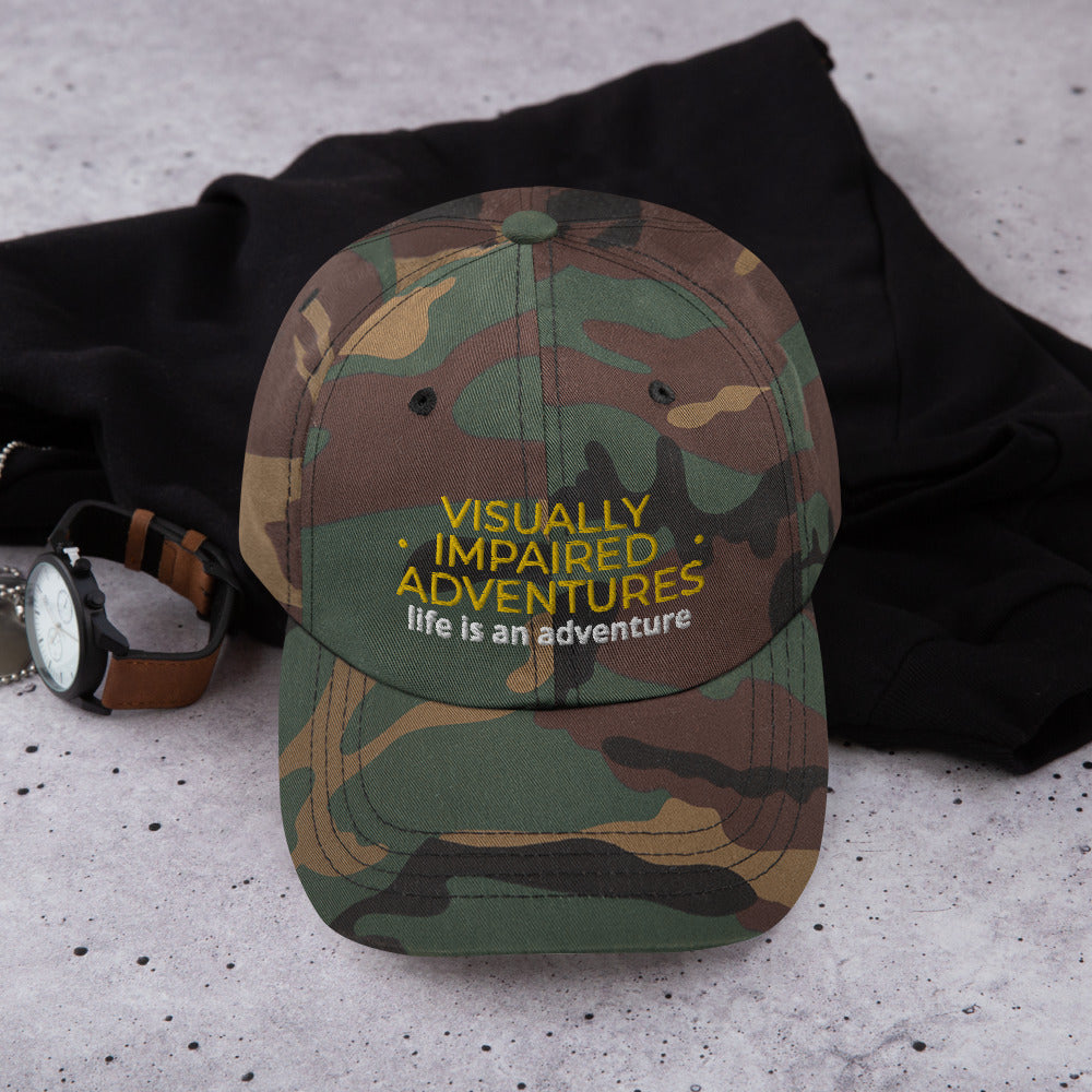 visually impaired adventures rounded cap