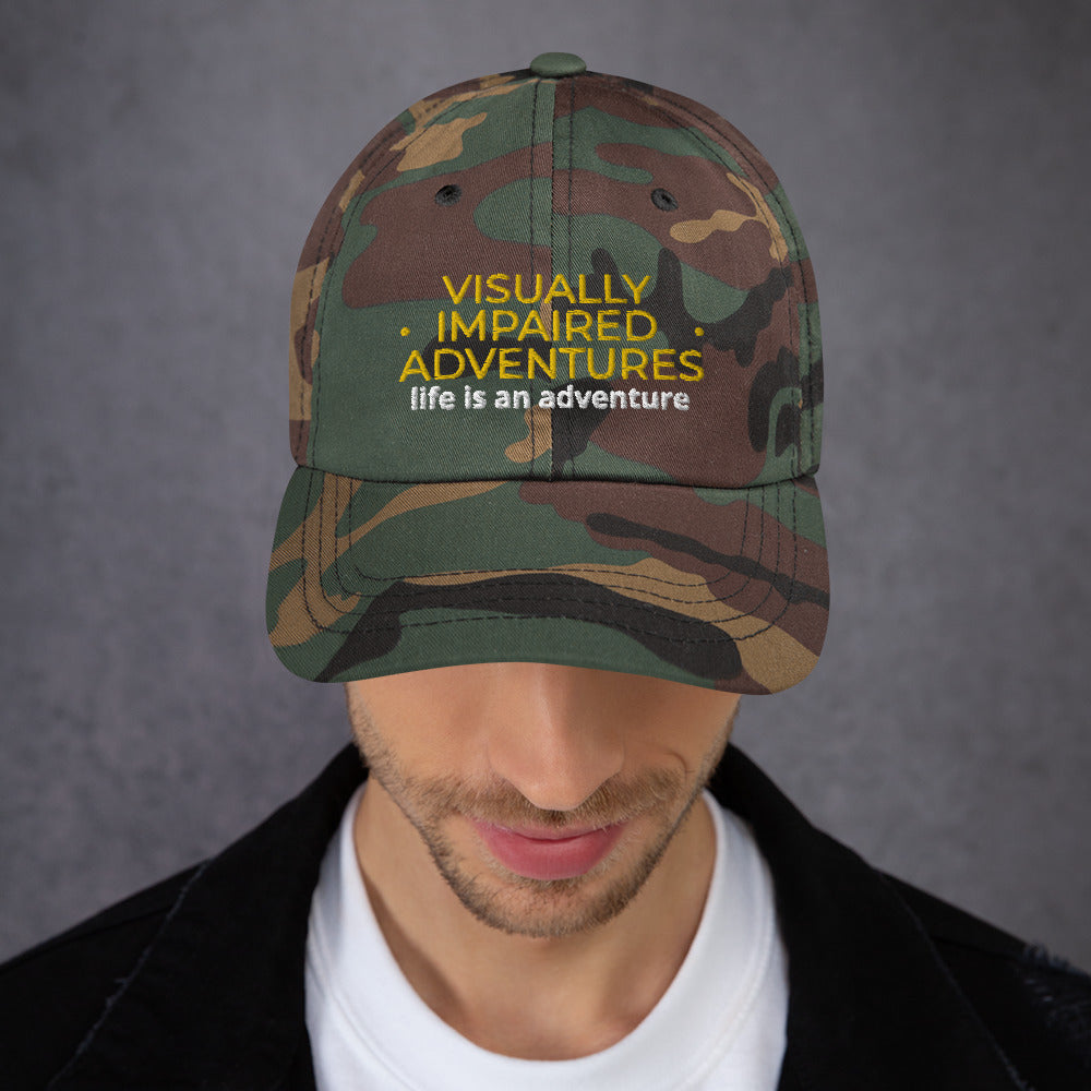 visually impaired adventures rounded cap