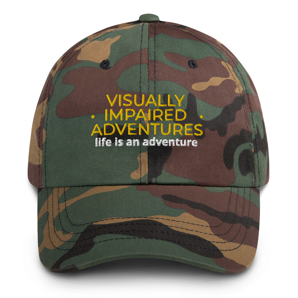 visually impaired adventures rounded cap