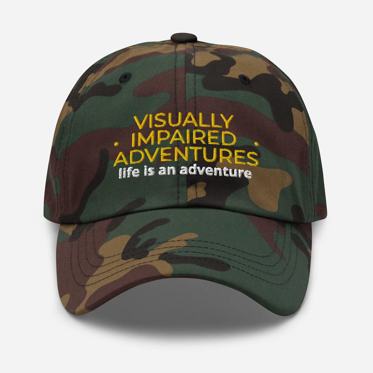 visually impaired adventures rounded cap