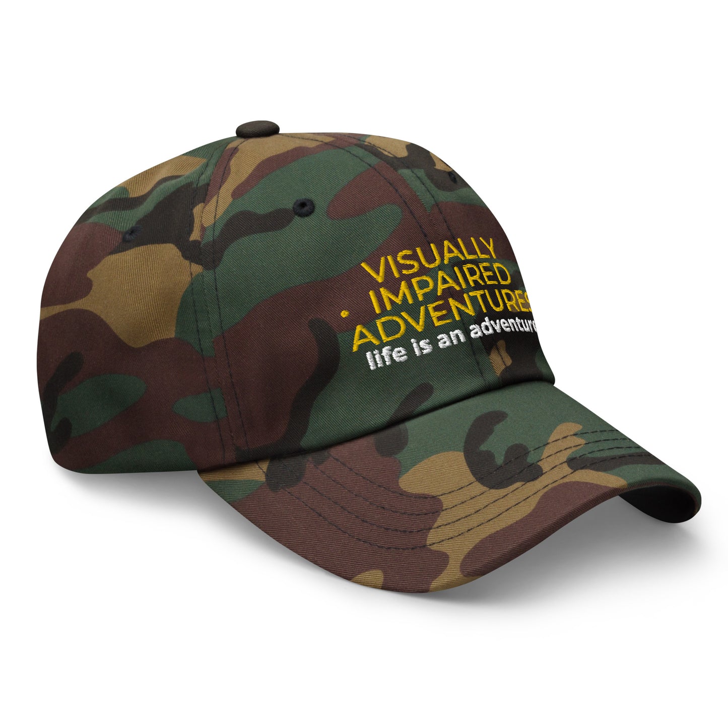 visually impaired adventures rounded cap