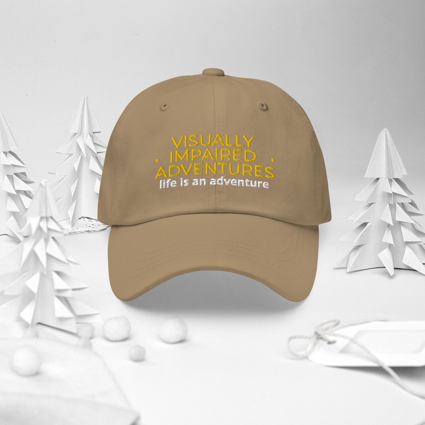 visually impaired adventures rounded cap