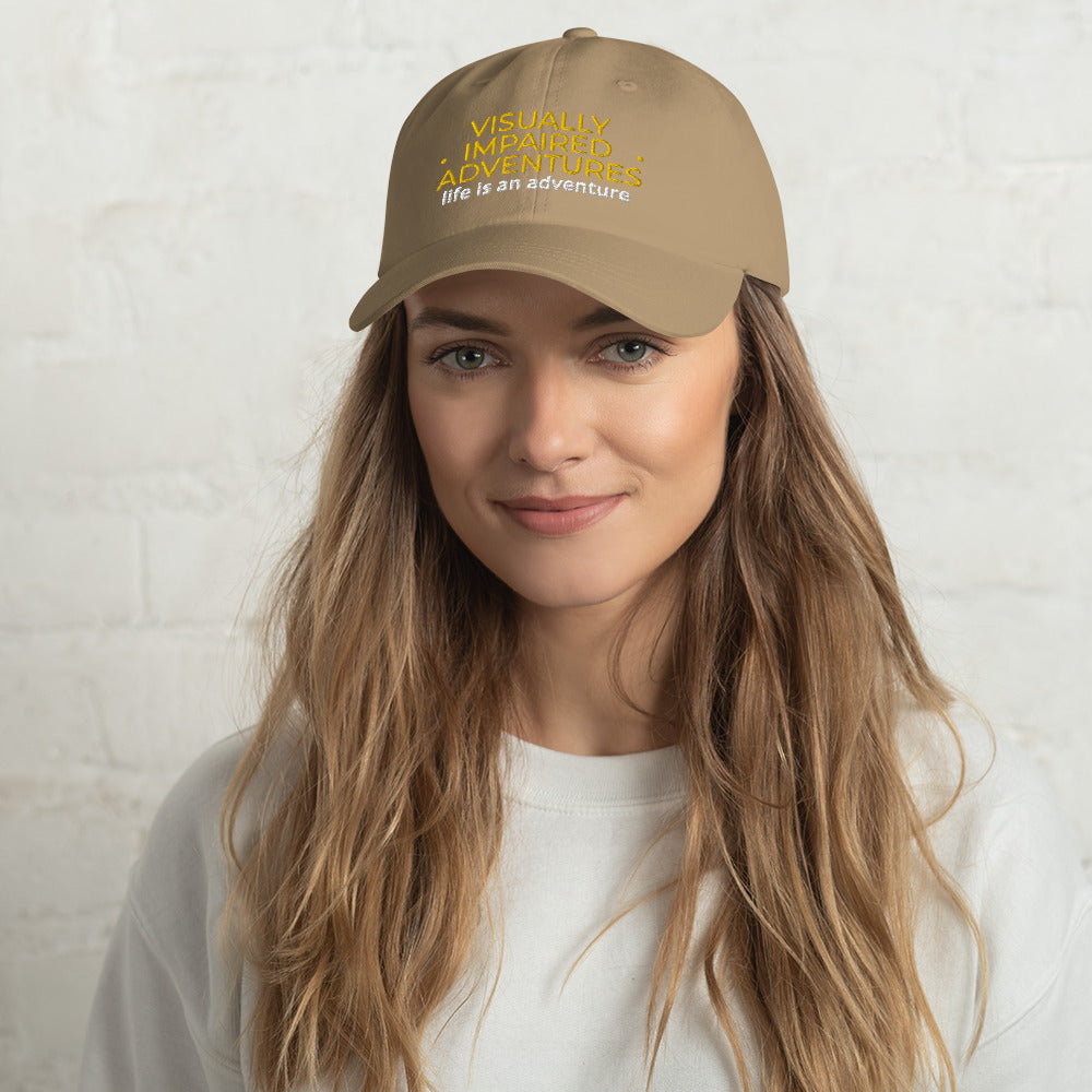 visually impaired adventures rounded cap