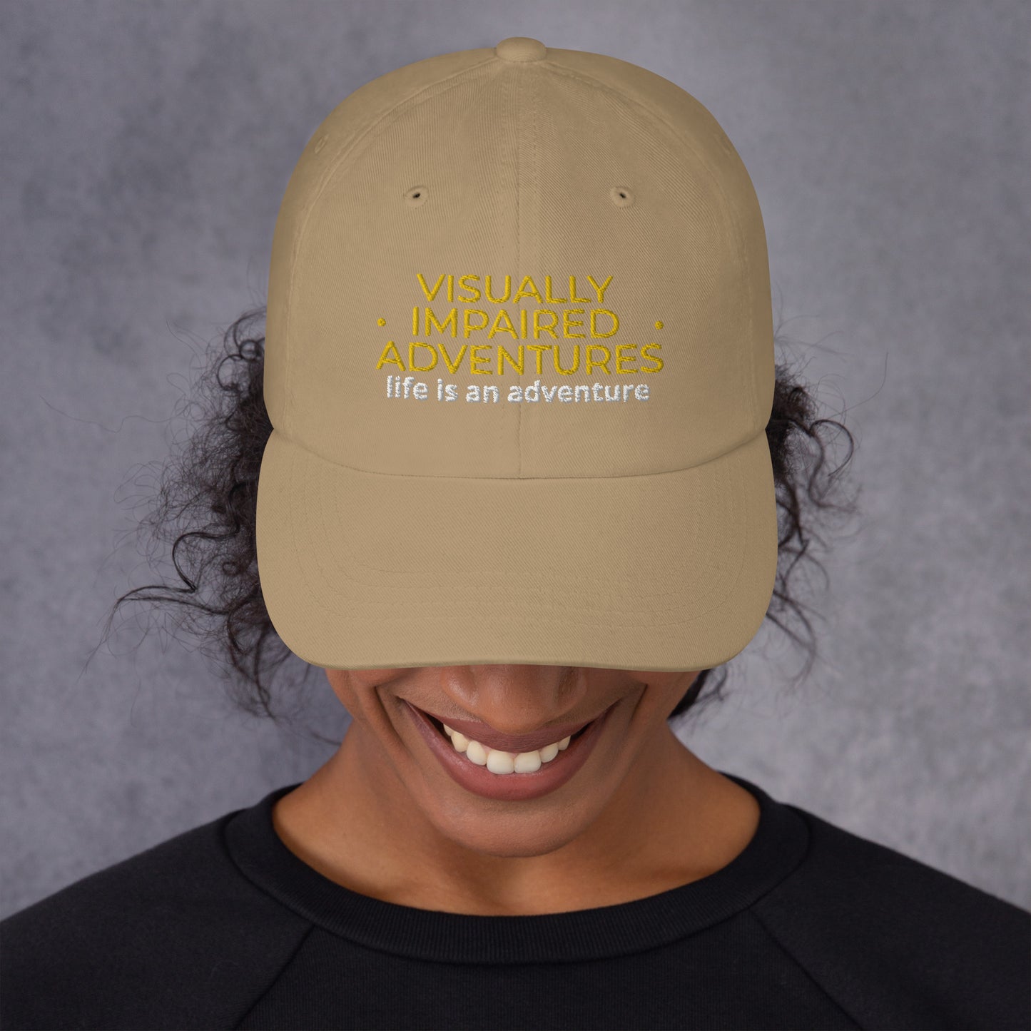 visually impaired adventures rounded cap