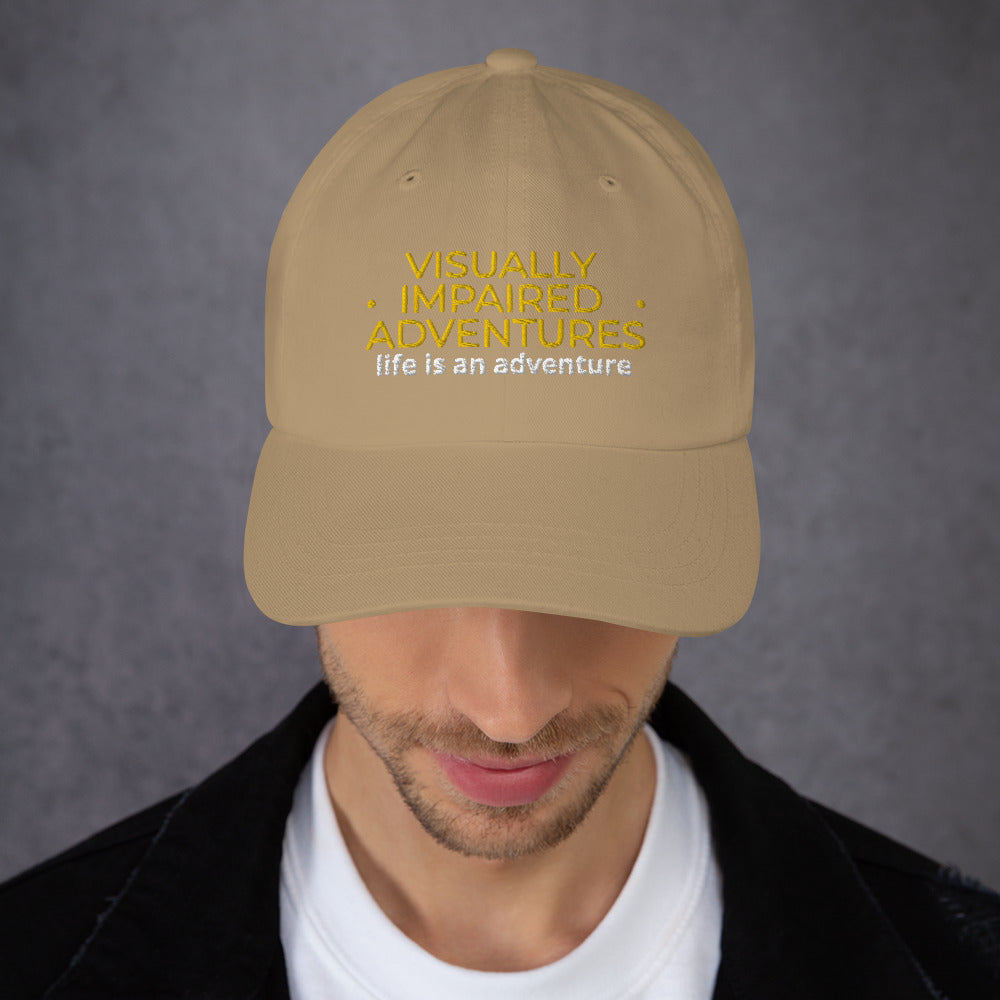 visually impaired adventures rounded cap