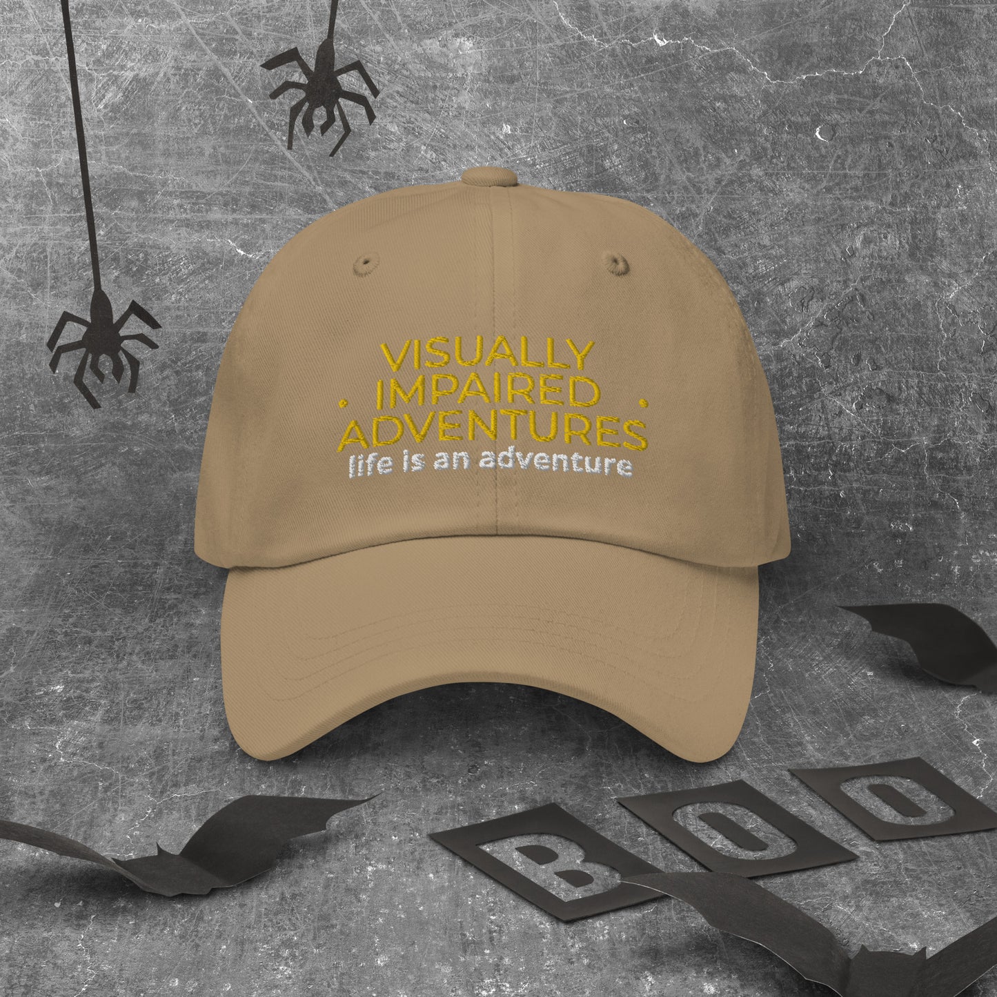 visually impaired adventures rounded cap