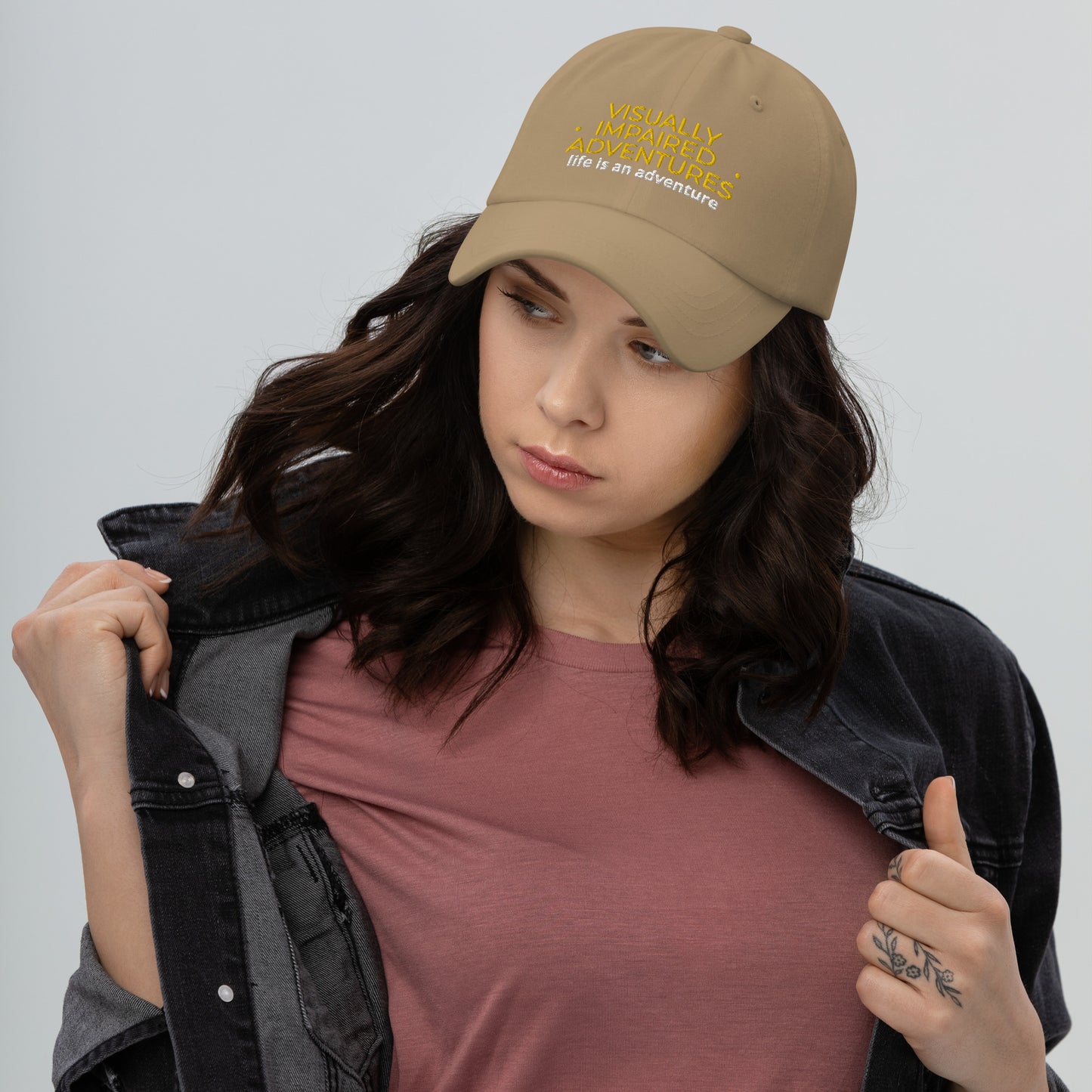 visually impaired adventures rounded cap