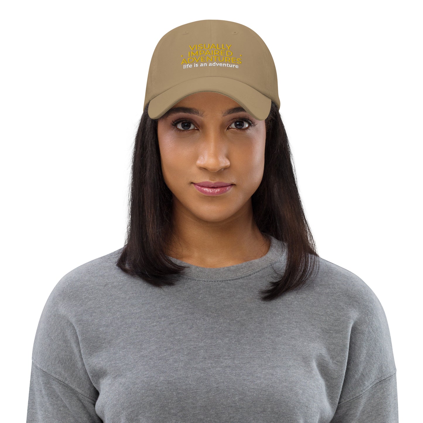 visually impaired adventures rounded cap