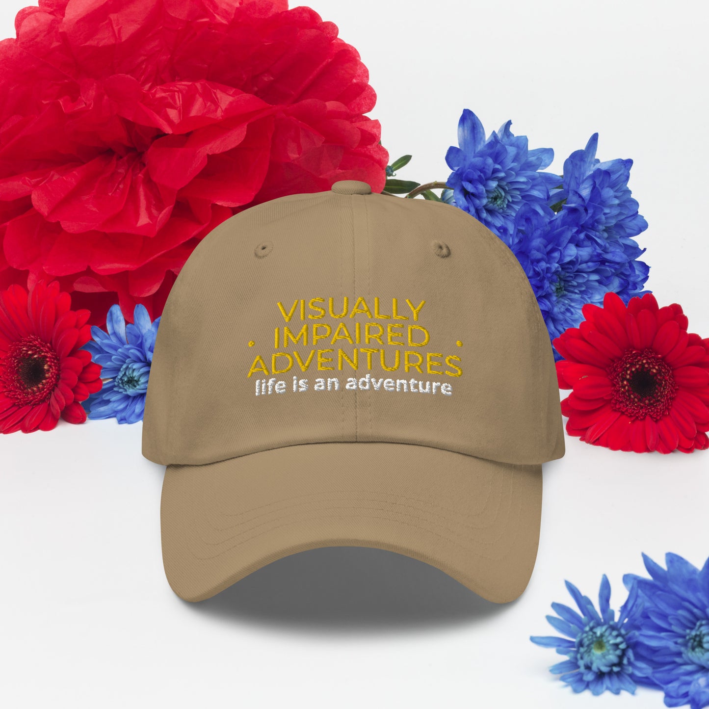 visually impaired adventures rounded cap