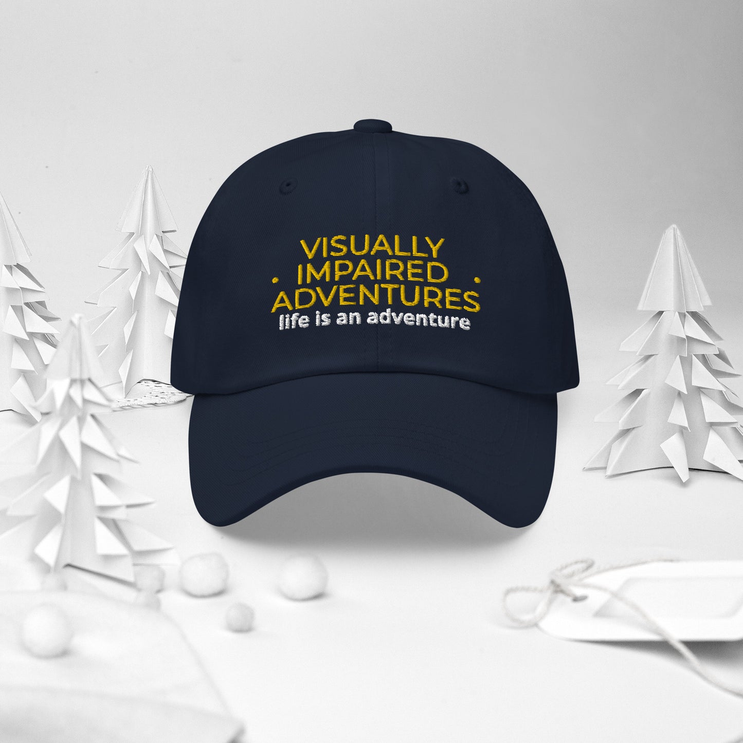 visually impaired adventures rounded cap