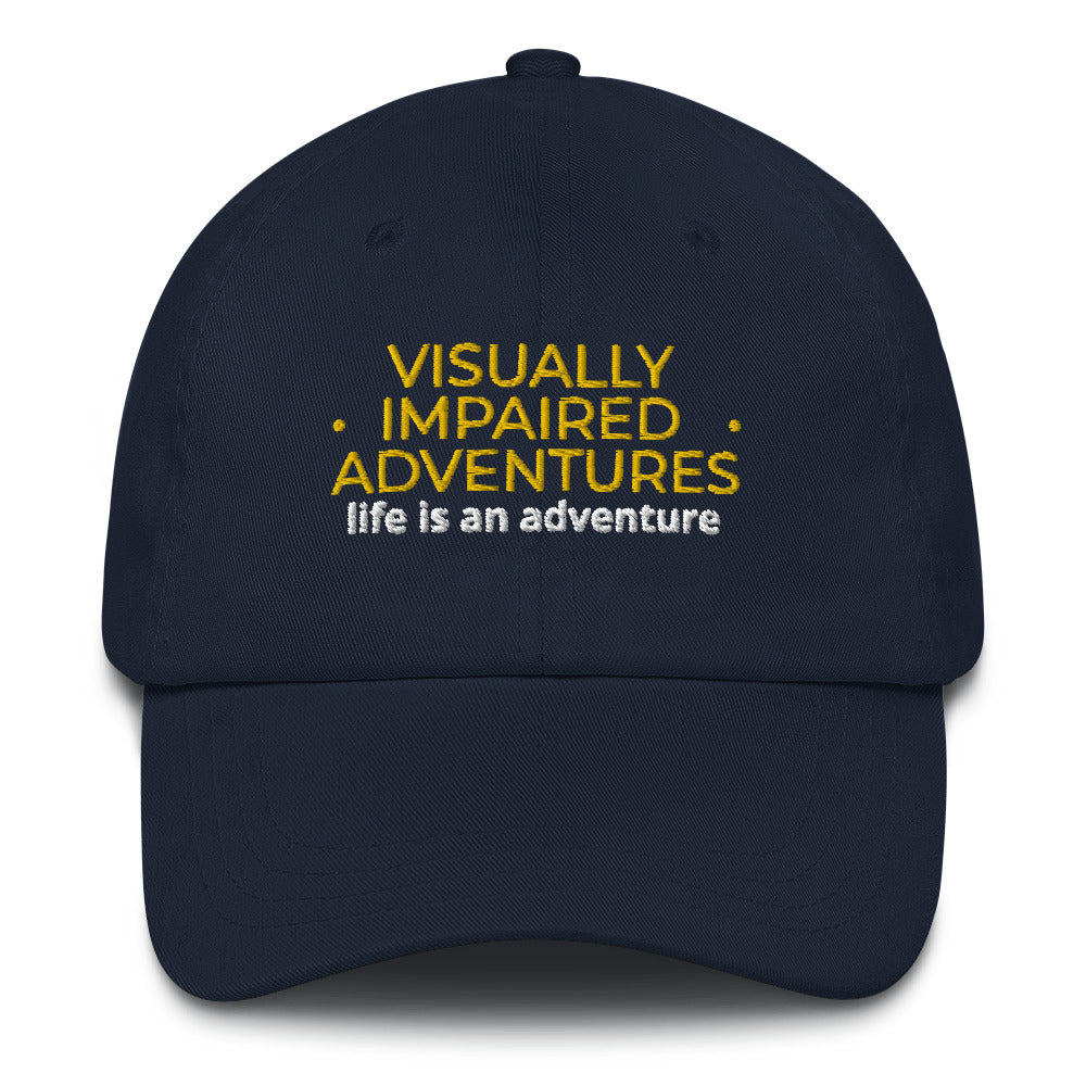 visually impaired adventures rounded cap