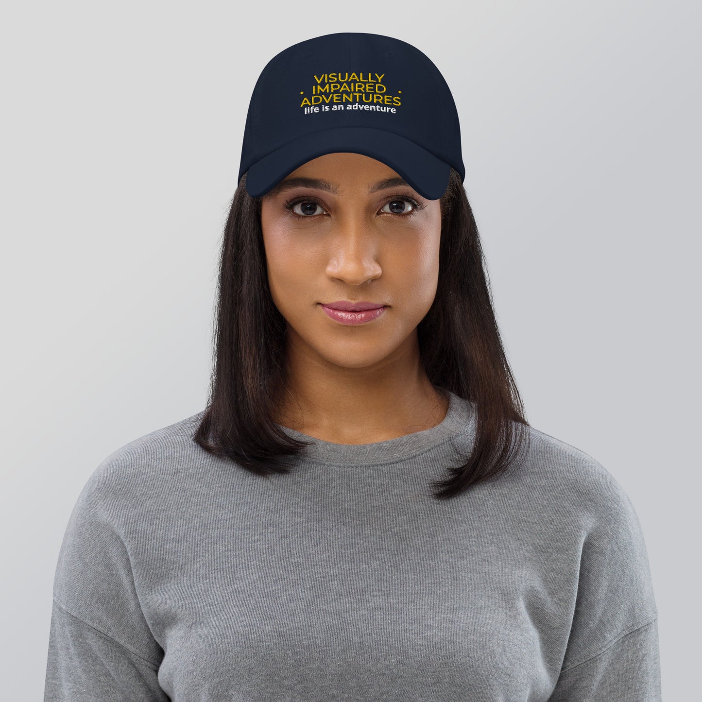 visually impaired adventures rounded cap