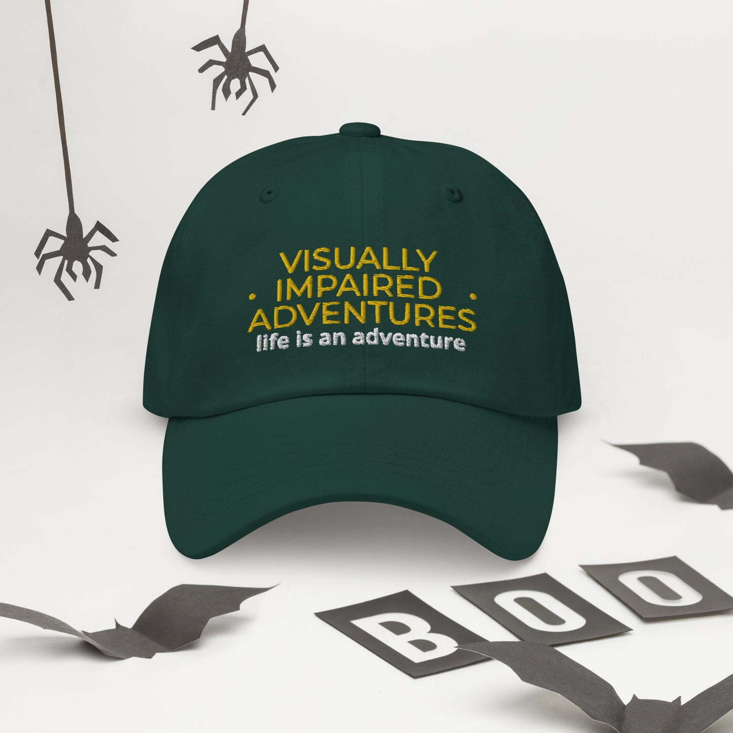 visually impaired adventures rounded cap