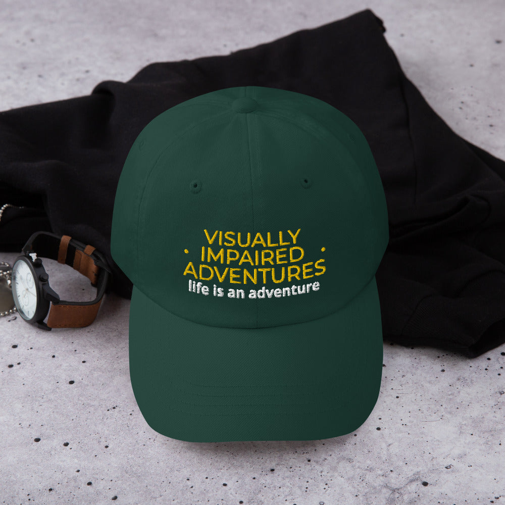 visually impaired adventures rounded cap