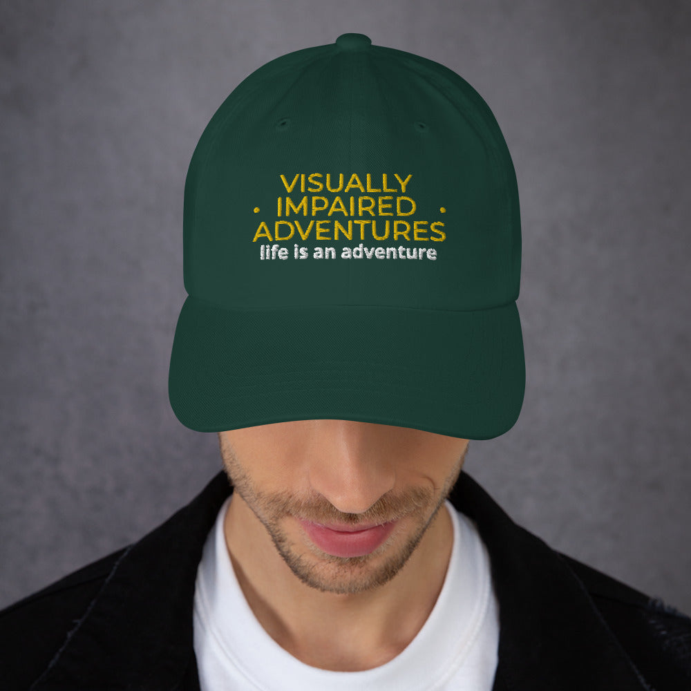 visually impaired adventures rounded cap