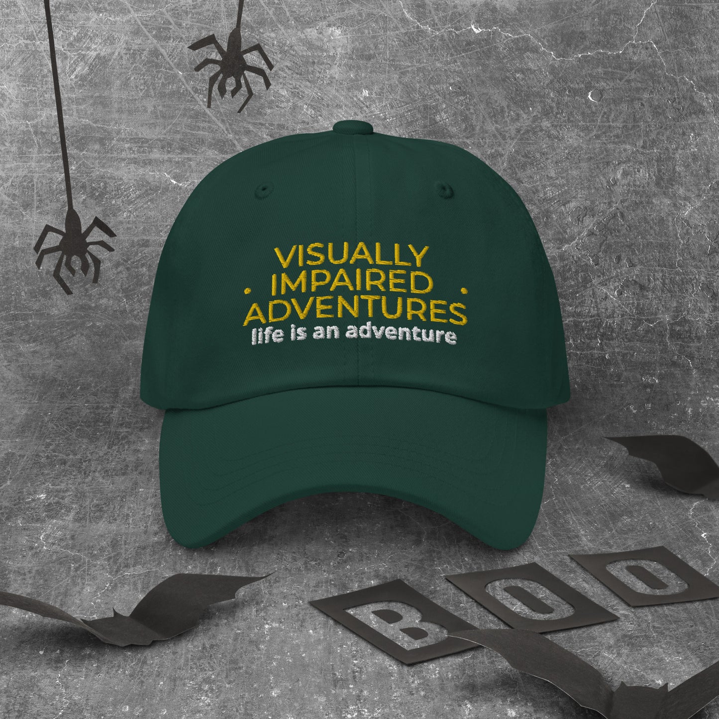 visually impaired adventures rounded cap