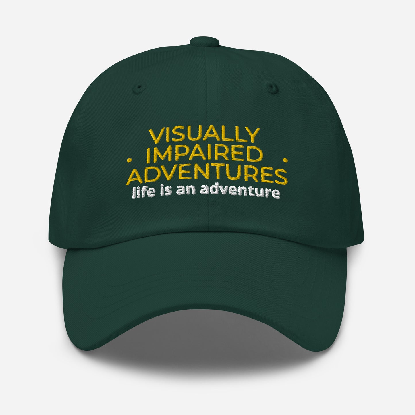 visually impaired adventures rounded cap