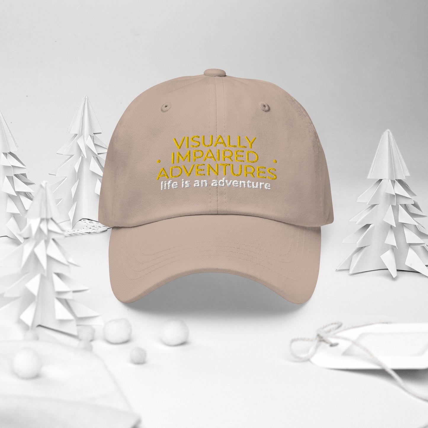 visually impaired adventures rounded cap