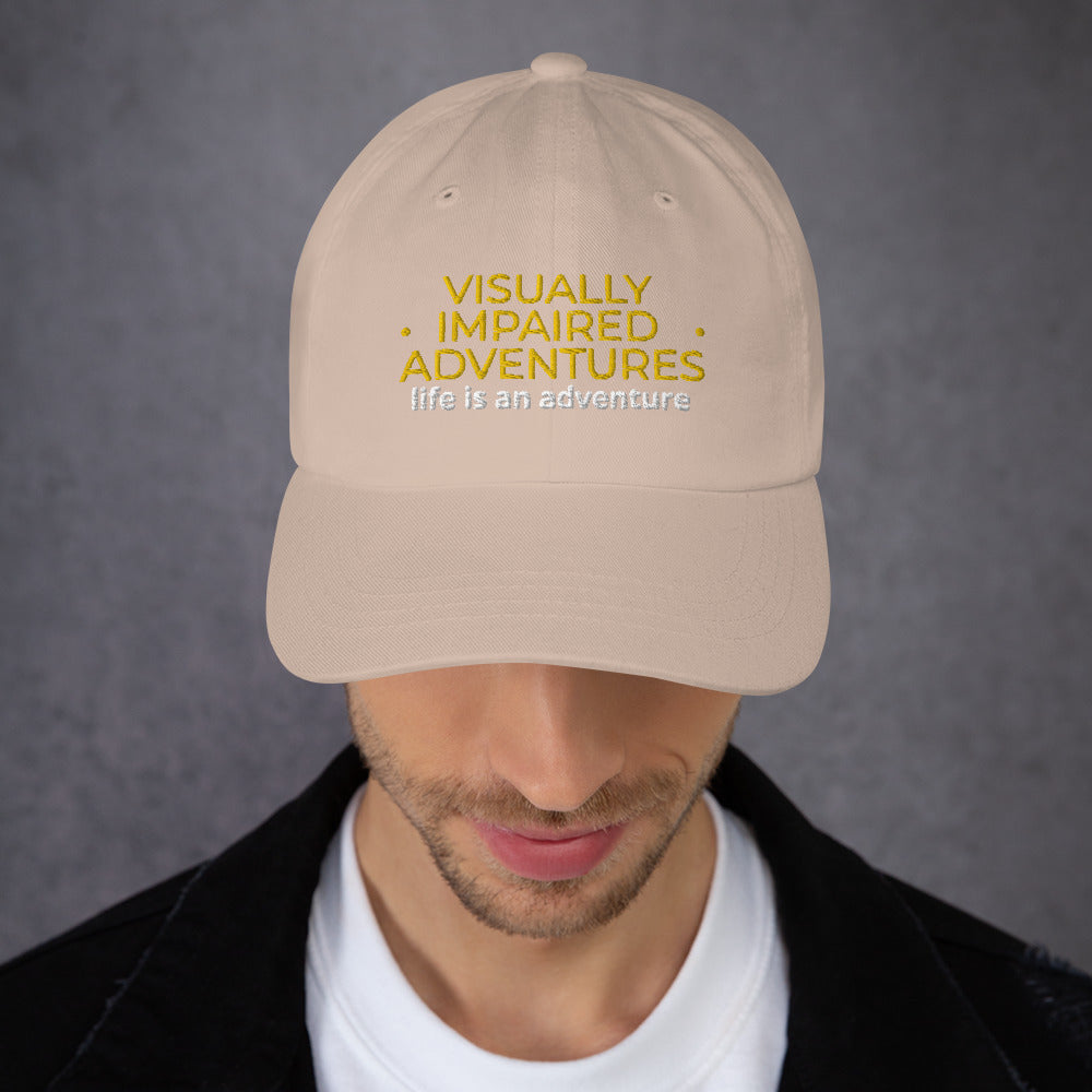 visually impaired adventures rounded cap