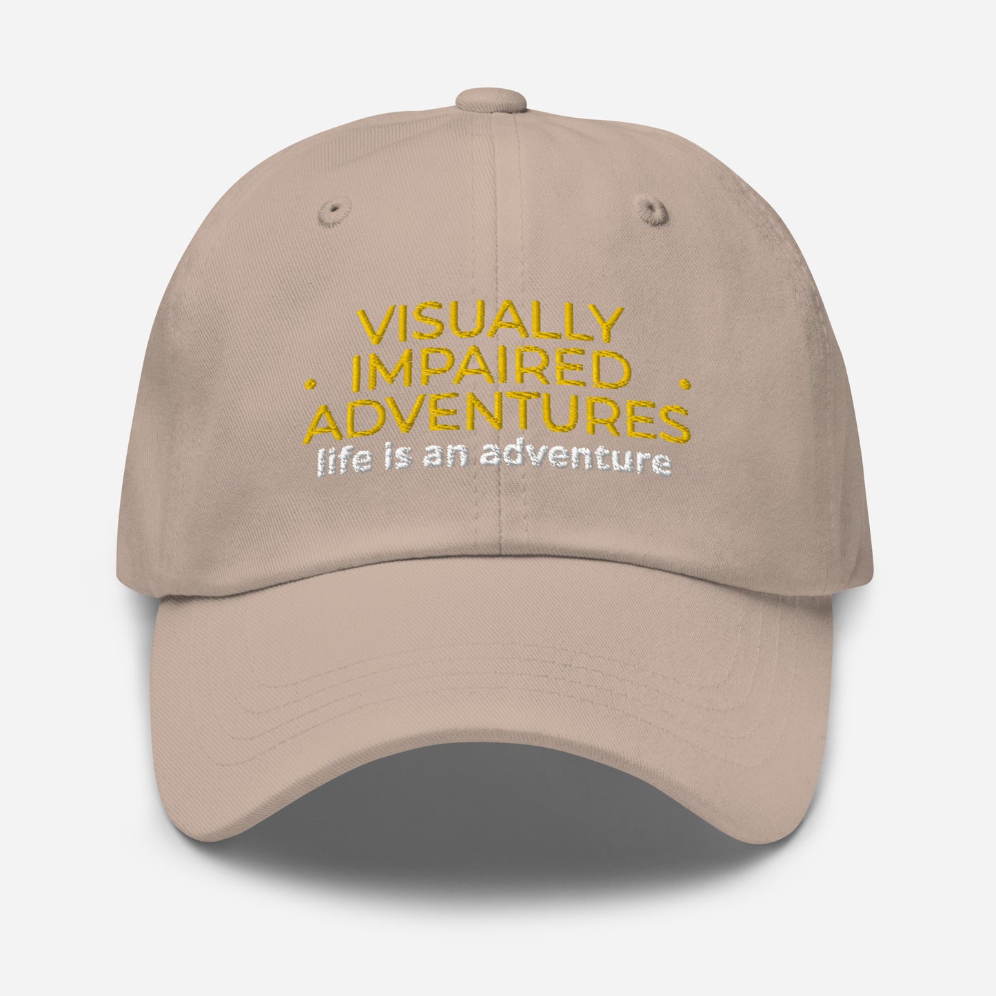 visually impaired adventures rounded cap