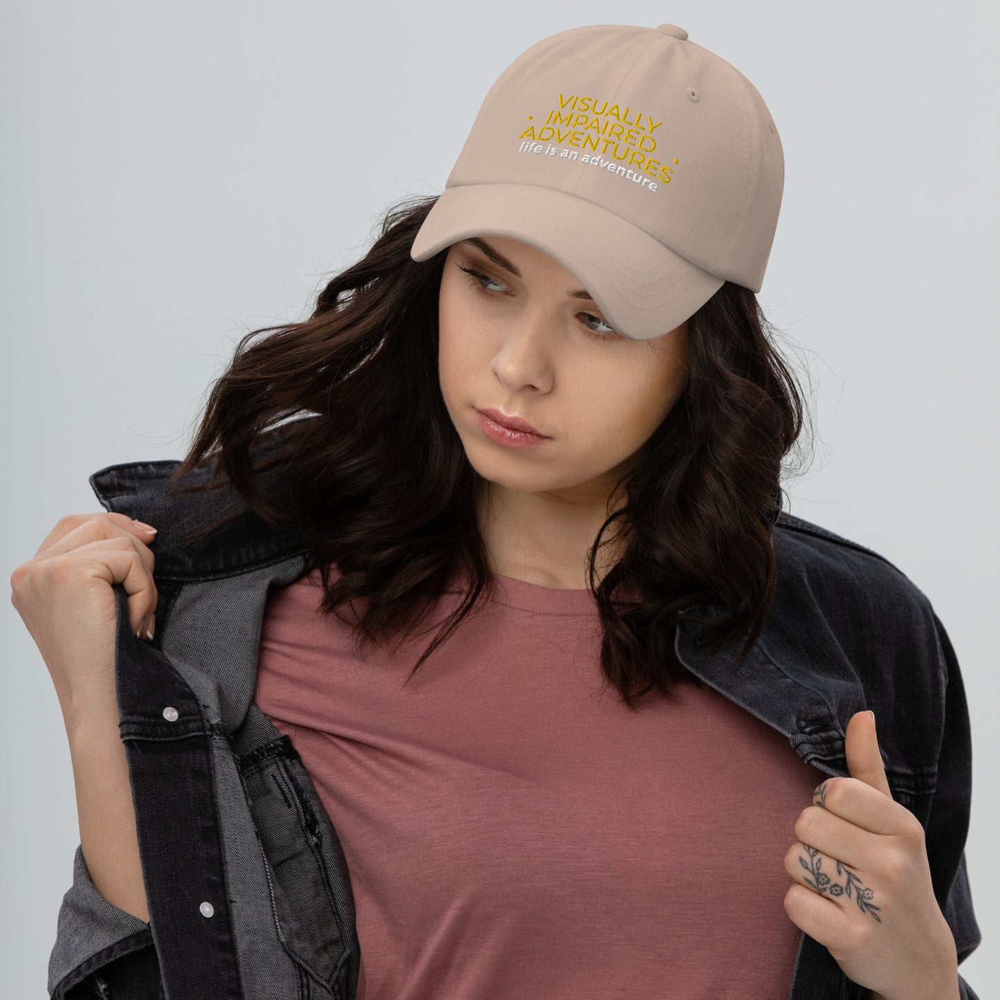 visually impaired adventures rounded cap